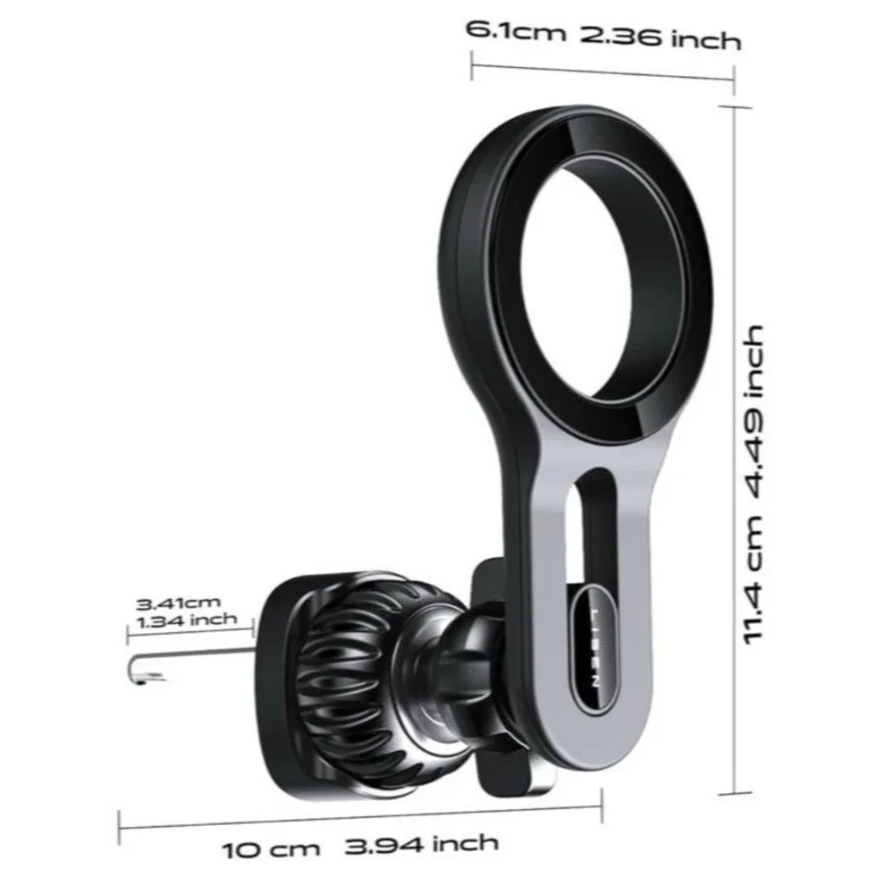 LISEN Magnetic Pro Car Mount for iPhone Black Model H739 New Open Box